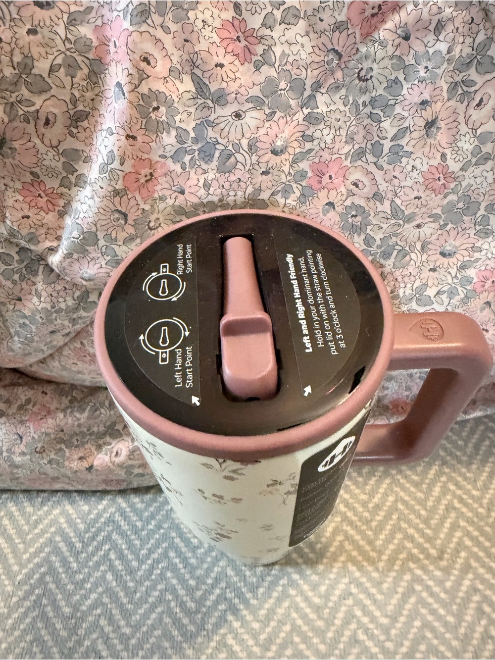 40oz floral hydrojug - Picture 2 of 3